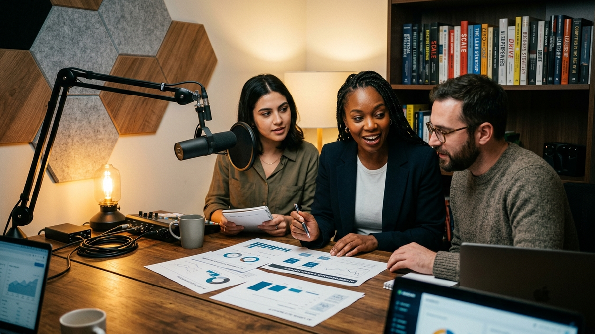 Small-team operators comparing agent costs, specialist roles, and workflow scorecards in a creator studio