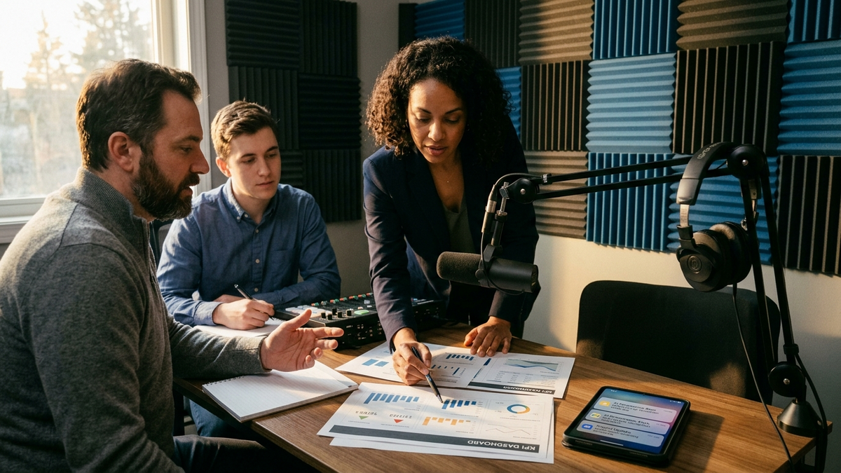 Enterprise team reviewing AI agent adoption metrics