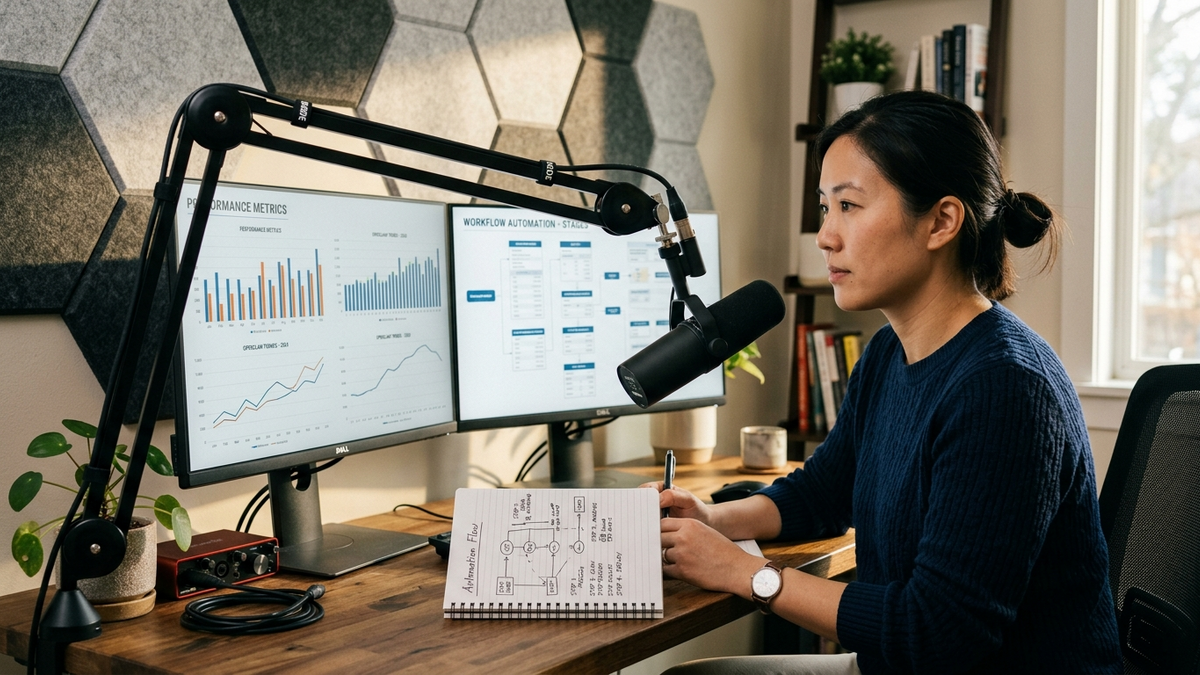Independent operators coordinating AI workflows across finance, content, and customer tools with visible approvals and shared task queues