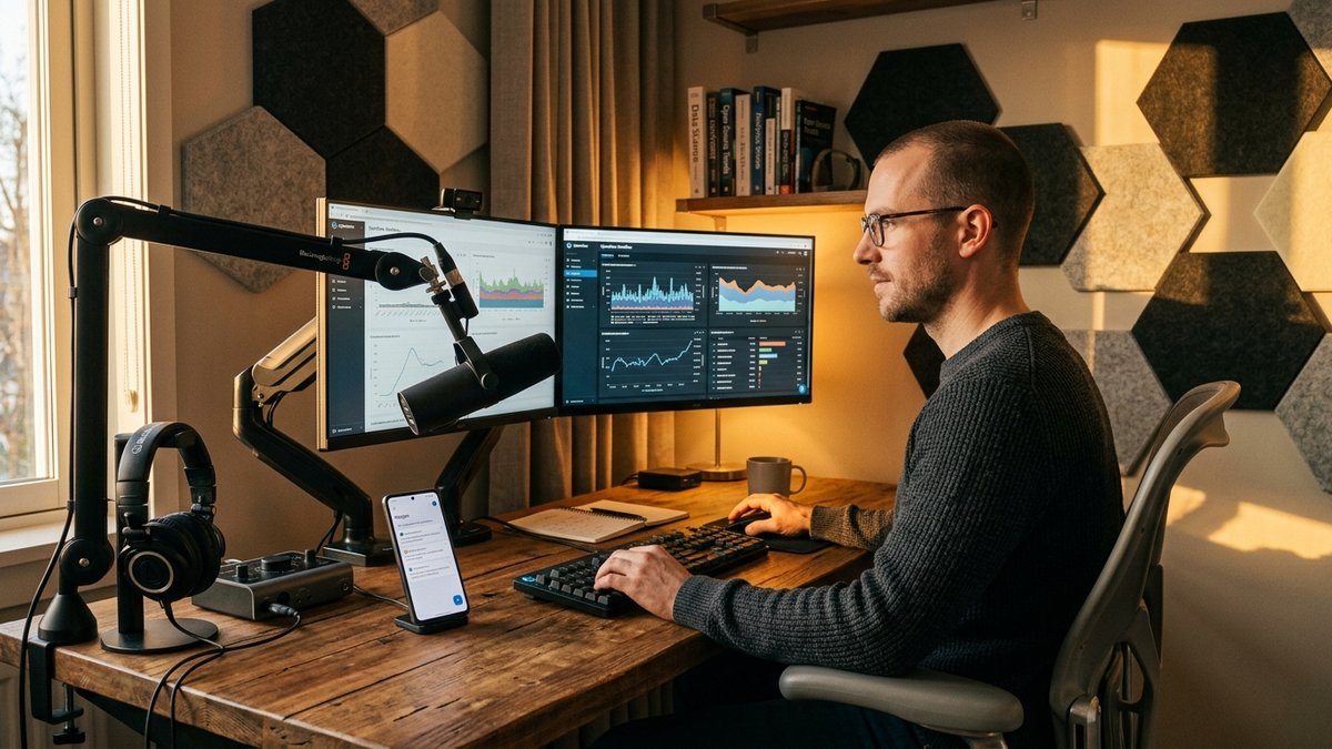 A small-team operator wall with scheduled agent runs, review queues, connectors, and background tasks flowing across one workspace